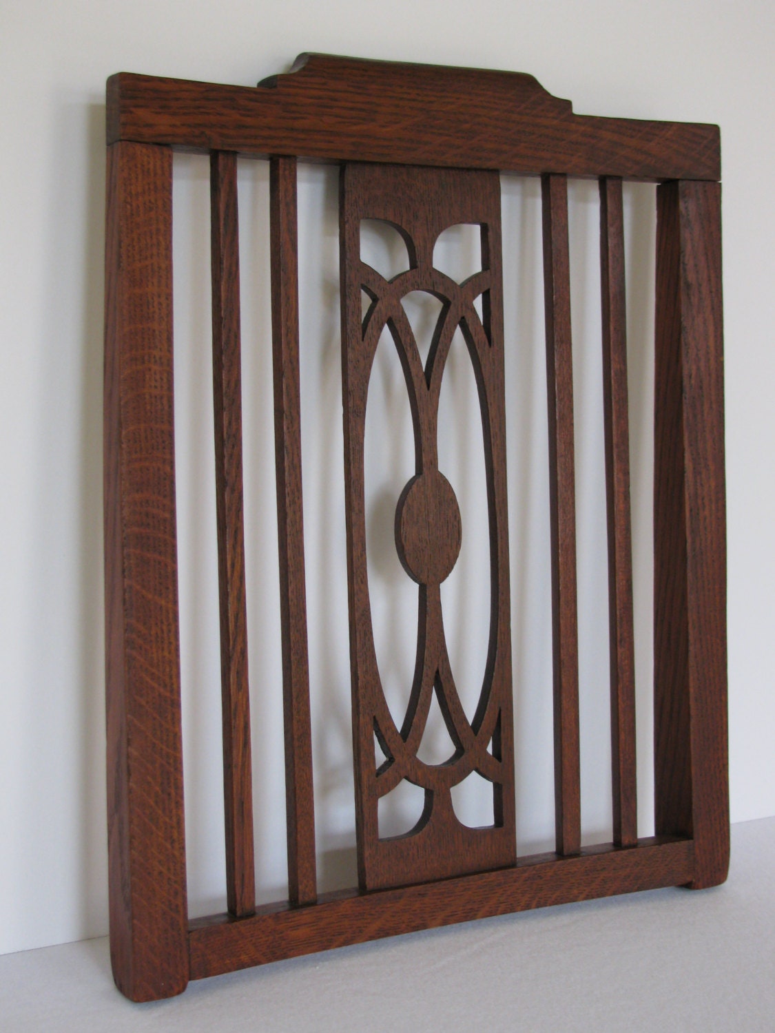 Upcycled Vintage Mahogany Chair Back Wall Hanging