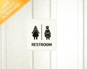 Prince and Princess Restroom - Printable