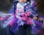 Custom/Personalized Denim Jacket & Converse shoes with tutu and Free Headband Il_170x135