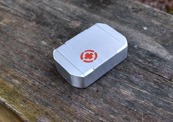 Pill Box Metal indestructible flash memory storage Cool Gift for groomsmen- DTM Medi Copper