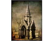 Gothic Angels, 19th Century Architecture, Fine Art Print, Vintage Colors - Where Angels Meet