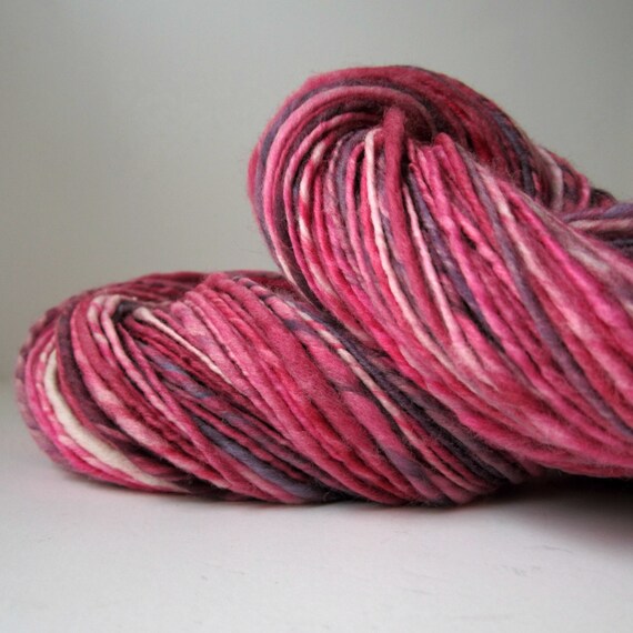 Handspun Yarn Merino Wool Heavy Worsted Weight 200 by ontheround