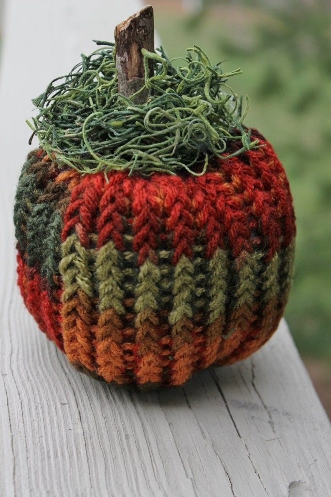 Knitted Rustic Pumpkin Fall Home Decoration Home & Living Made to Order - Stitchcrafts