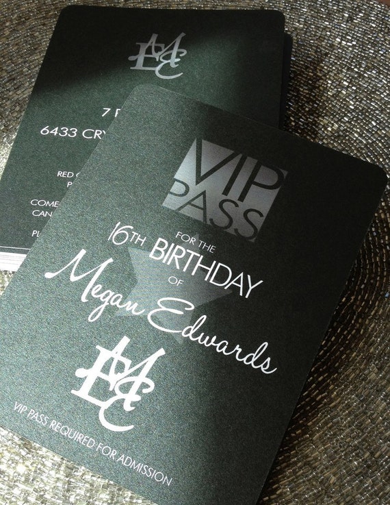 BROADWAY OR HOLLYWOOD Printable Party Invitation Printing Available Il_570xn