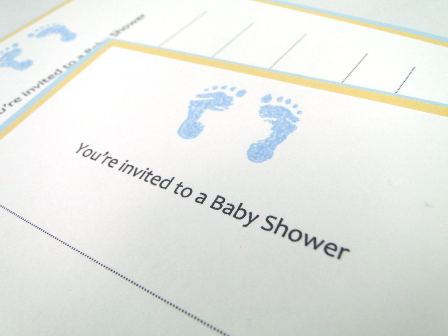 Baby boy shower invitations, fill-in-the-blank baby shower invites, RE ...