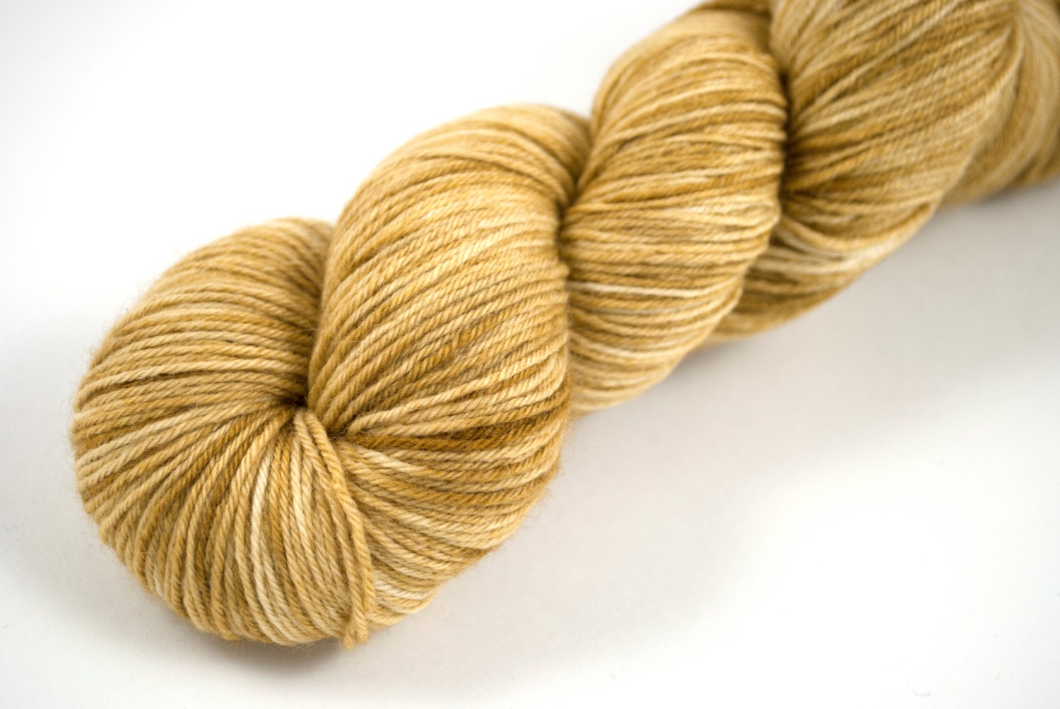Sock Organic Merino "Catbus" Tan, Fawn, Golden Yellow, Brown