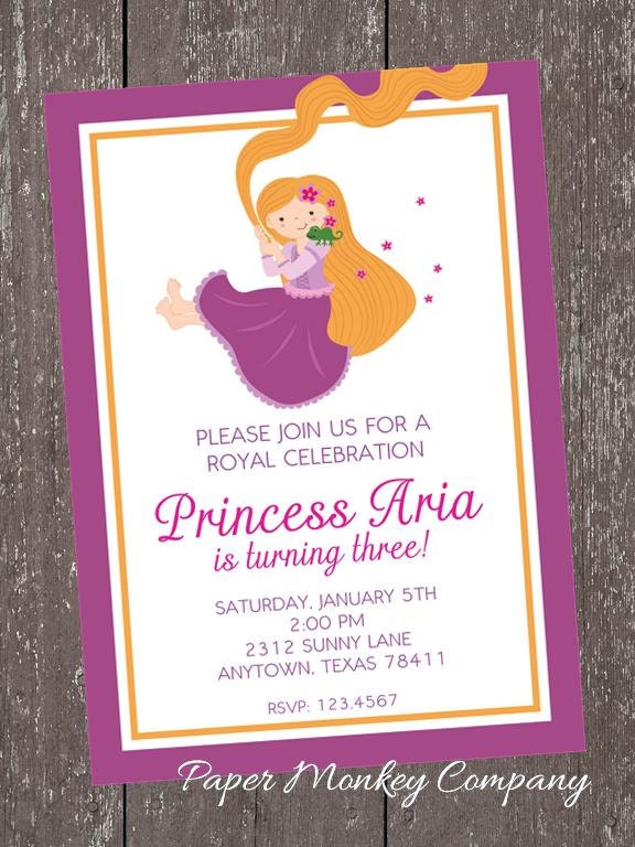 Rapunzel Birthday Invitation Il_570xn