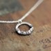 Diamond in the rough...rough diamond necklace in sterling silver
