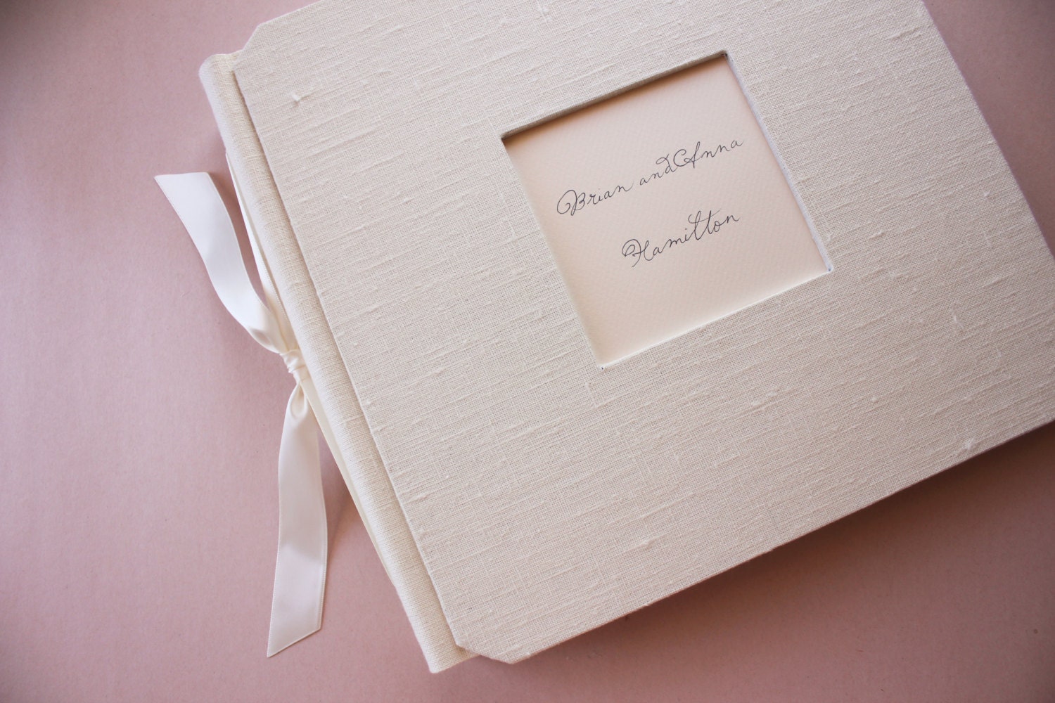 Photo Album Large 11x11 Handcrafted Linen