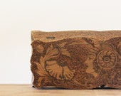 Burned - Antique 1910 Pyrographic Box - Pyrography - Brown - Vintage Home Decor - Wood Burning - Fine Art - becaruns