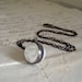 Moon Shine Vintage Marble Necklace White