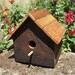 Wood Bird House Made From Reclaimed Barn Board - Rustic Outdoor Decor