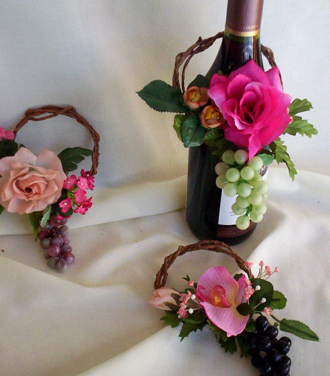Weddings Decor Bridal shower Centerpieces Wine by AmoreBride
