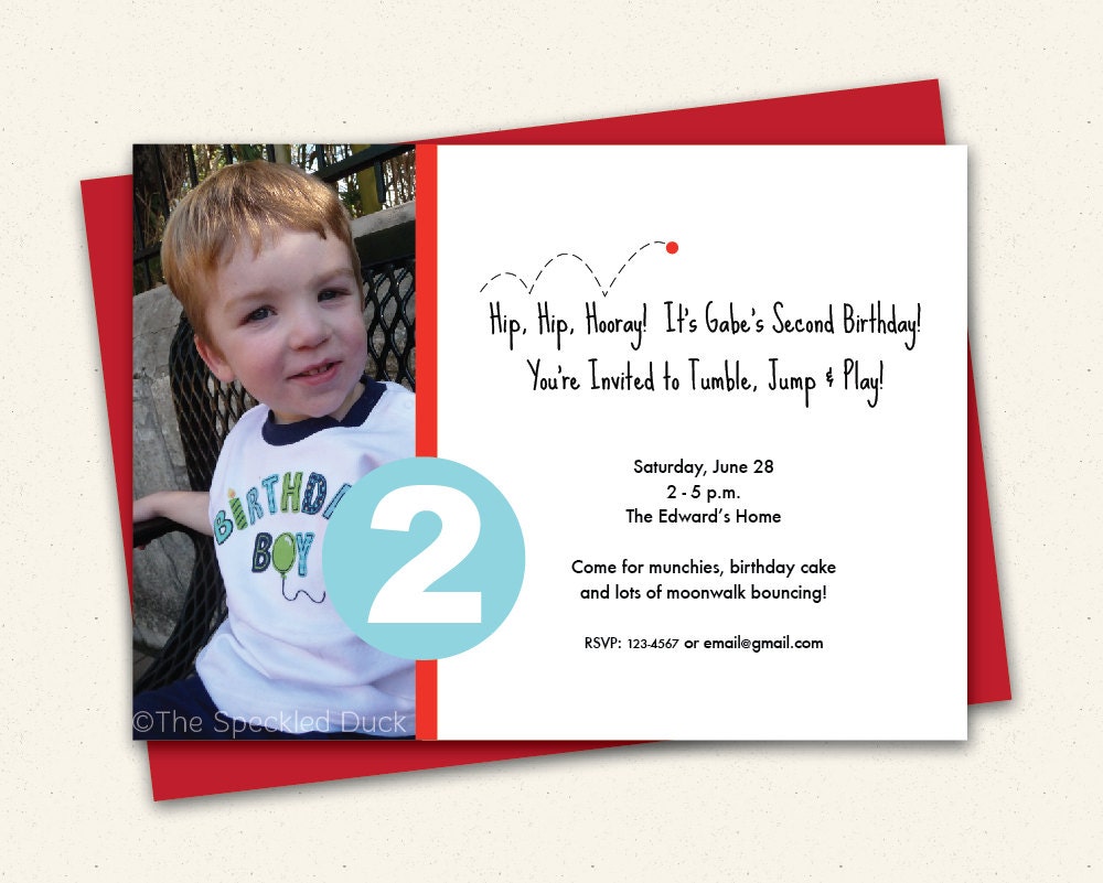 Let's Bounce - Custom Invitation Il_570xn