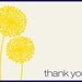 Dandelion Thank You Cards, Modern Floral, Set of 50 cards with envelopes, FREE shipping