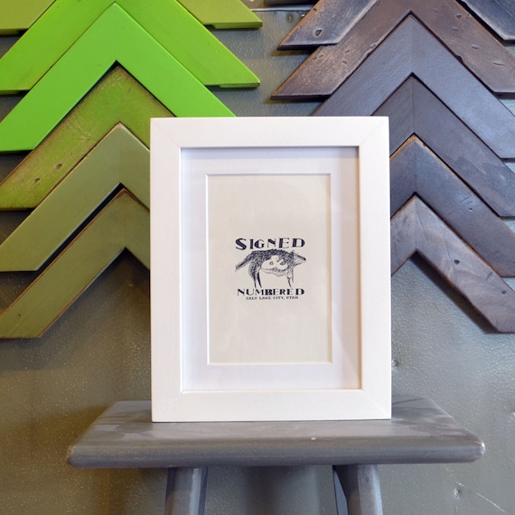 6x8 inch Picture Frame in 1x1 Flat Style with by signedandnumbered