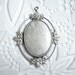 2 - 25x18mm antiqued silver plated floating leaf setting, lot of (2) -SL268