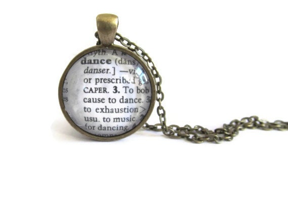 Dance Dictionary Definition Necklace