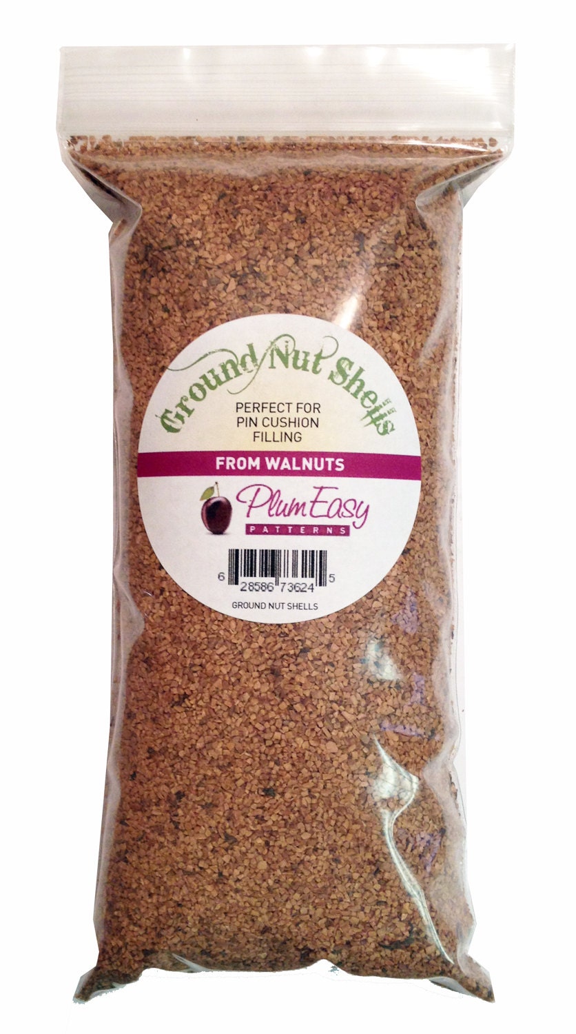 Unscented Ground Walnut Shells Pincushion by quiltingbydeborah