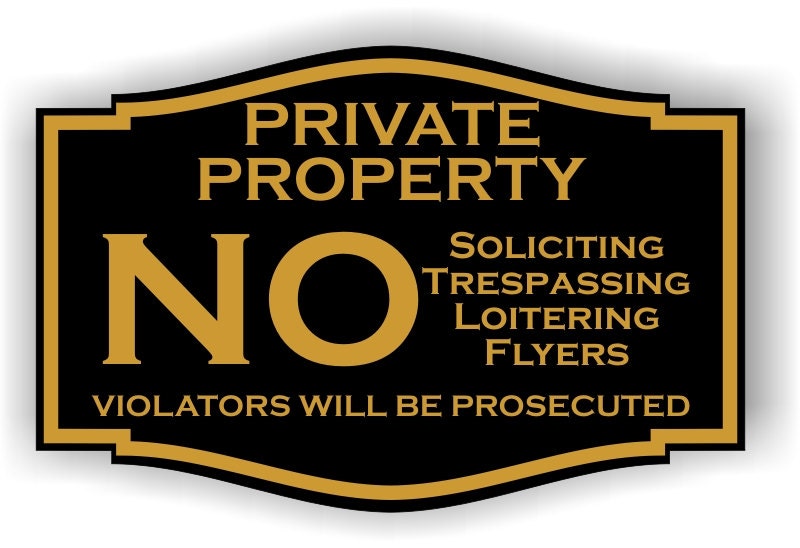 Custom Laser Engraved No Trespassing Private Property By Raaa100 8841