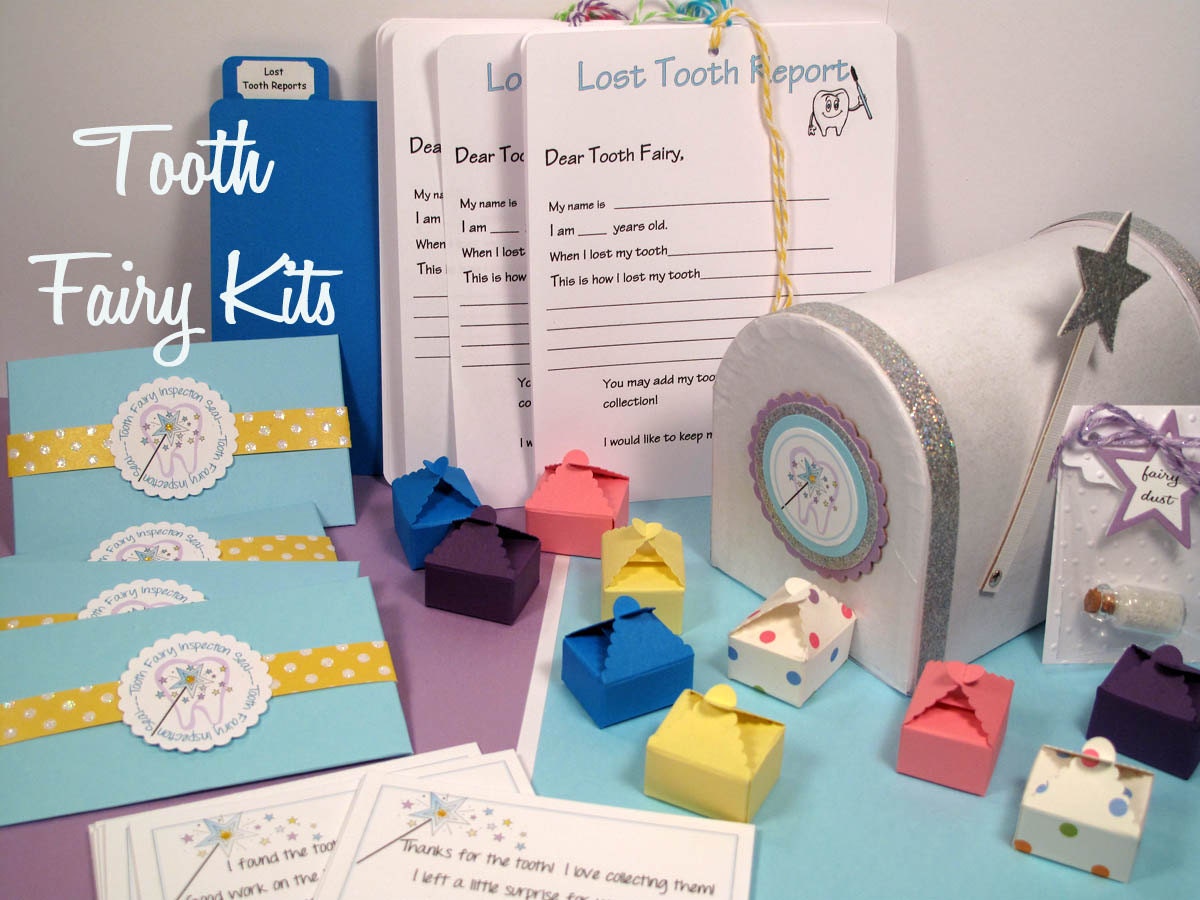 Tooth Fairy Kits by twopaperpals on Etsy