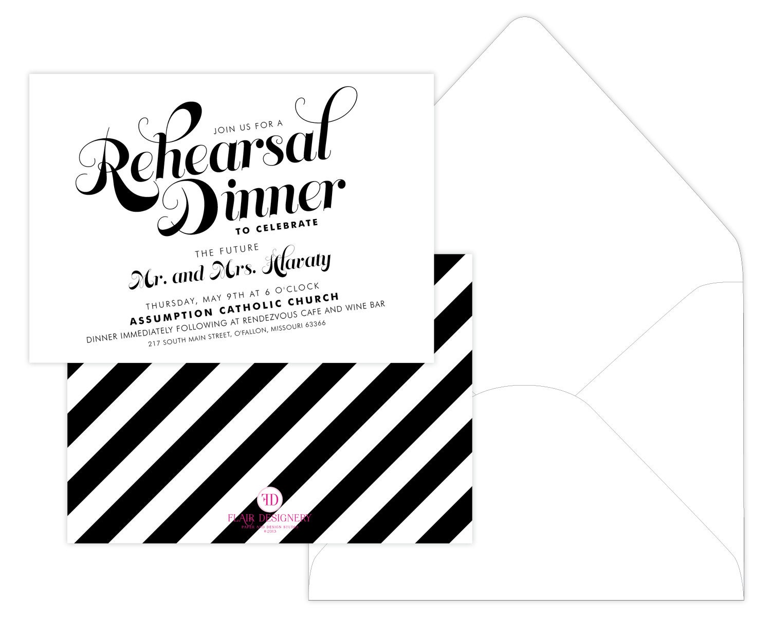 Let's Rehearse Fine Paper Invitation - Set of 24 Invites - by Flair Designery Il_570xn