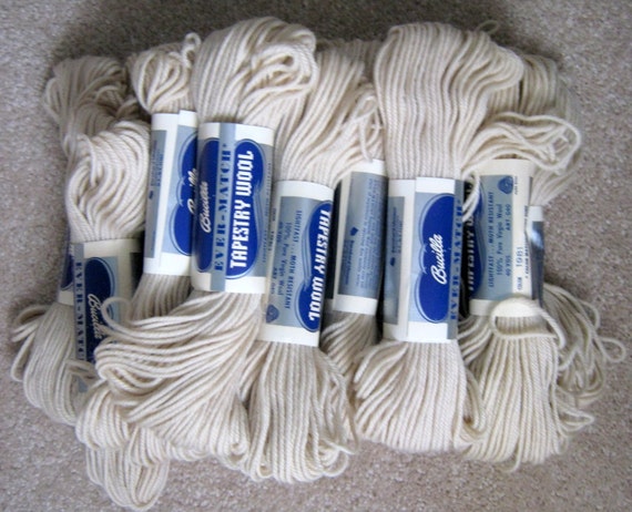 vintage-bucilla-tapestry-wool-yarn-17-skeins-never-by-slofabulous