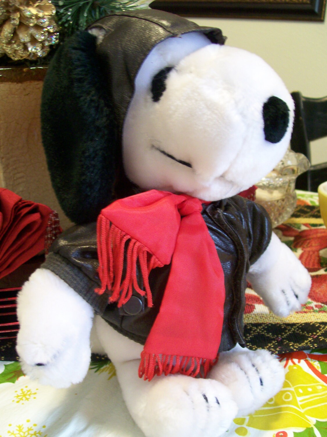 red baron snoopy stuffed animal