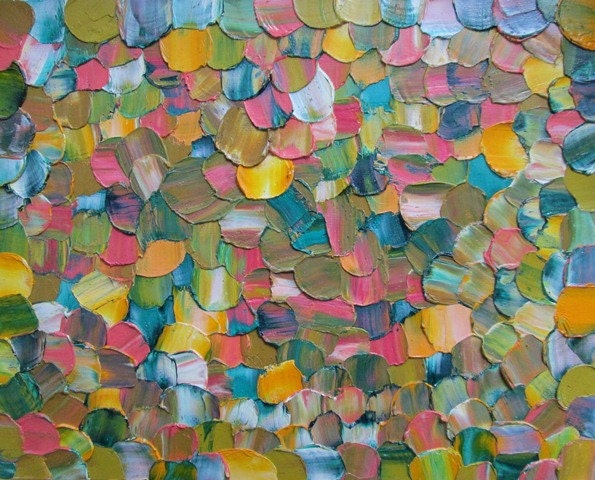 Original Abstract Painting Textured Home Deco