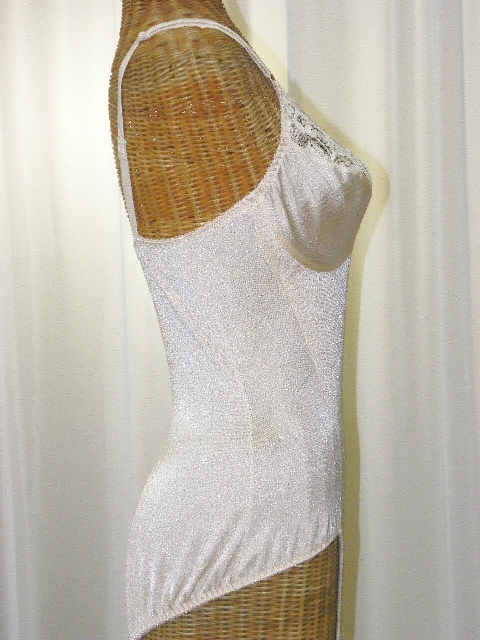 Olga Body Shaper Bodysuit Nude By Voilavintagelingerie On Etsy