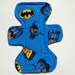 Cloth Menstrual Pad 9" Moderate Heavy Flow Batman