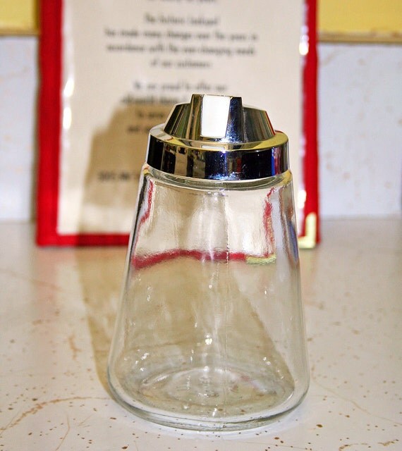 Vintage Gemco Glass Sugar Dispenser USA by claudettesvintage