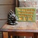 The dog and his housecleaning staff live here - Carved Sign - Reclaimed Wood, Hand Painted