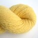 Lace Weight Wool Recycled Yarn, Sunshine Yellow, Two skeins, 390 Yards