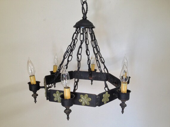 Iron chandelier Gothic MOD Wrought gothic Chandelier 1960s vintage 60s Flower Power Goth Vintage Iron chandelier Gothic MOD Wrought gothic Chandelier 1960s vintage 60s Flower Power Goth Vintage