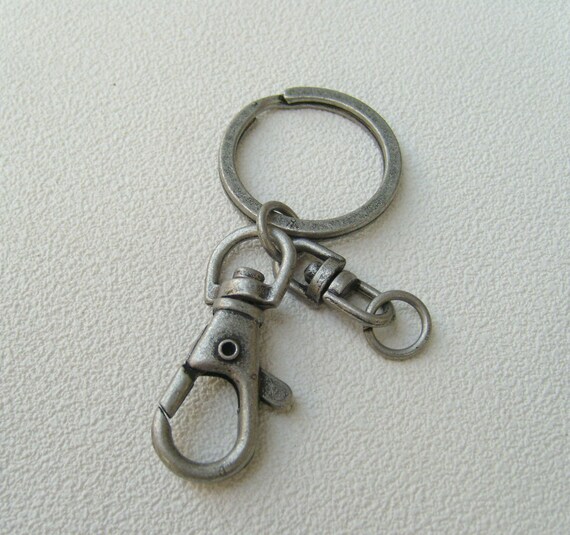 5 Key Chains with Swivel Connector with Oring and by all4handmade