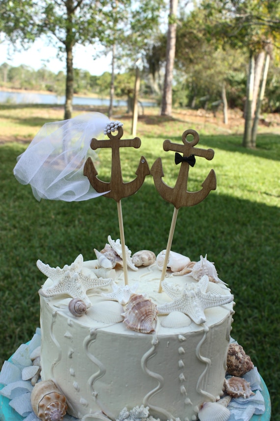 Anchors Away wedding cake topperAnchorsboat by Anchors Away wedding cake topperAnchorsboat by