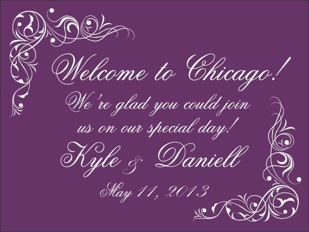 50 4x3 Floral Wedding Favor / Welcome Bag Labels/Stickers Il_170x135