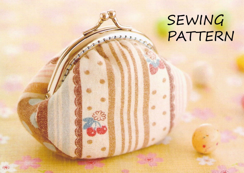 coin purse pattern sewing pattern frame purse easy by Giftsandbobs