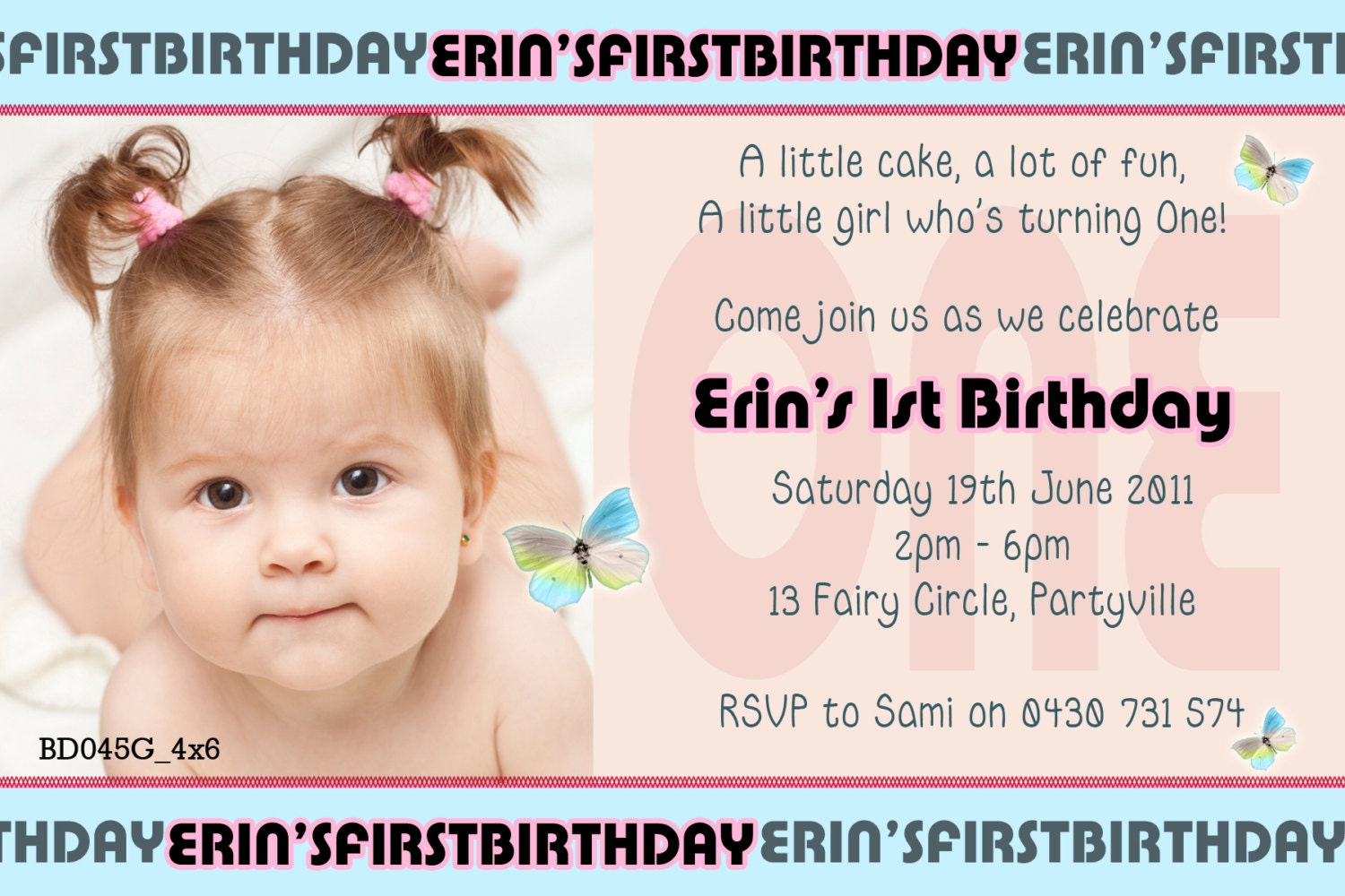 Photo Personalised Birthday Invitations - You Print Il_570xn