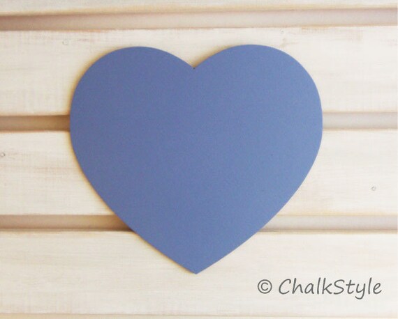BLUE CHALKBOARD Heart Sign for Wedding Decor or Photo Booth Prop Il_570xn