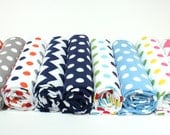 XL Swaddle Blanket made with Riley Blake Chevron Flannel or Riley Blake Dots Flannel, You Choose A Print