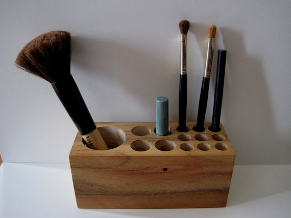 makeup natural Wood vanity  Up Mahogany Office Desk Rustic  Organizer Natural wood Cycled  Organizer