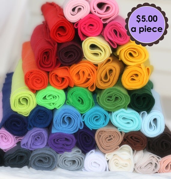 Eco felt made from recycled plastic bottles pick by FeltForLess