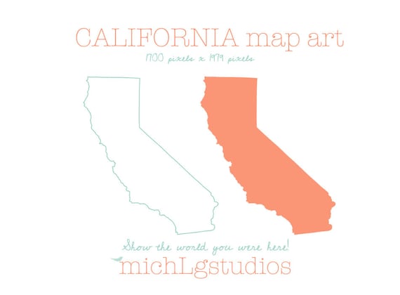 clip art california map - photo #28
