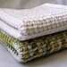 Cotton Tunisian Crochet Dishcloths/Washcloths