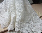 Bridal Lace Fabric BY The Yard Off  White Lace Fabric Wholesale Lace Fabric S116 - bloominglace