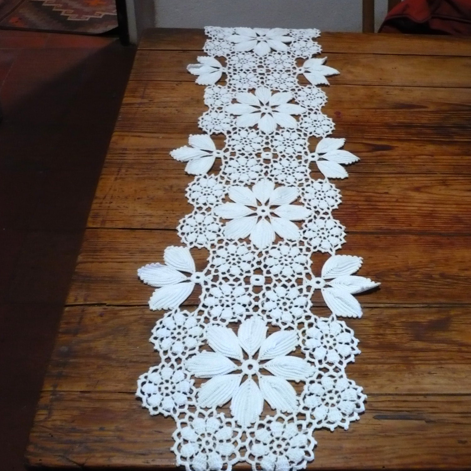 table runner: NEW 535 CROCHET TABLE RUNNER ETSY