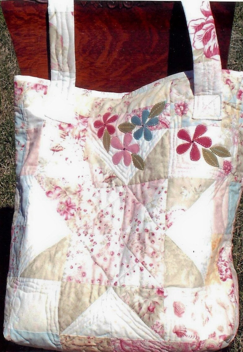 Items similar to Large Quilted Tote Bag Pattern ONLY on Etsy