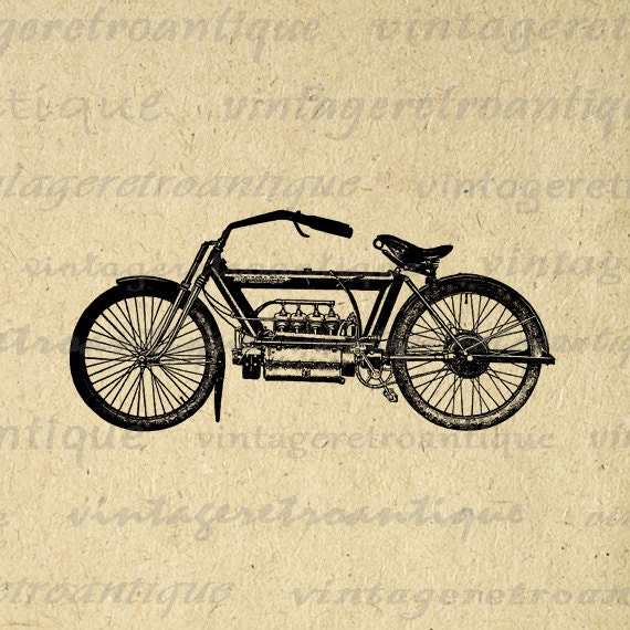 vintage motorcycle clipart - photo #12